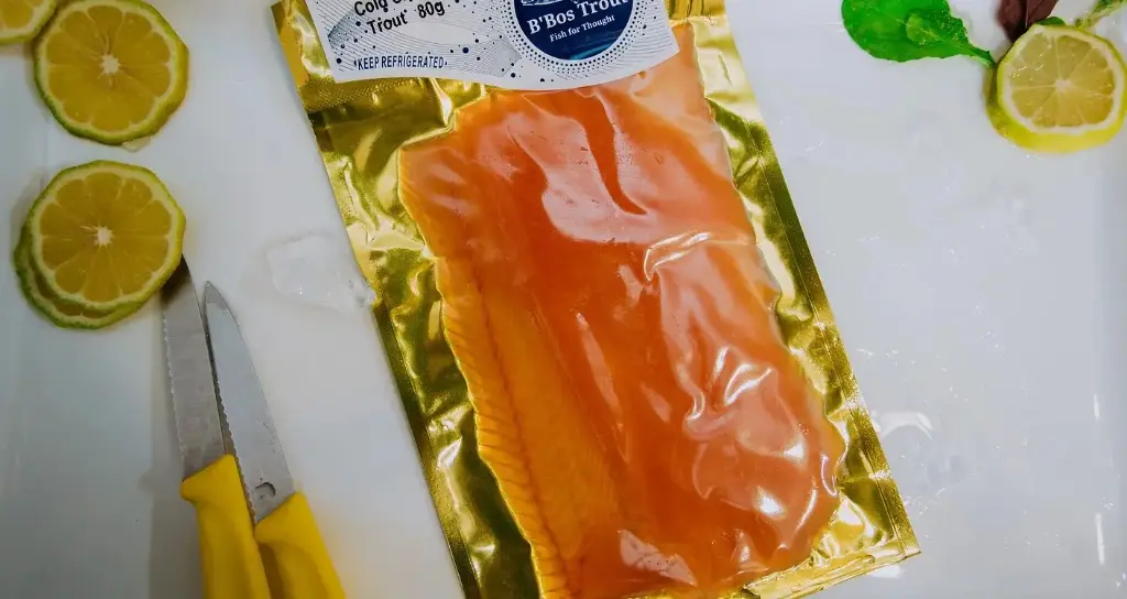 B'bos cold smoked trout ribbons (80g) - frozen